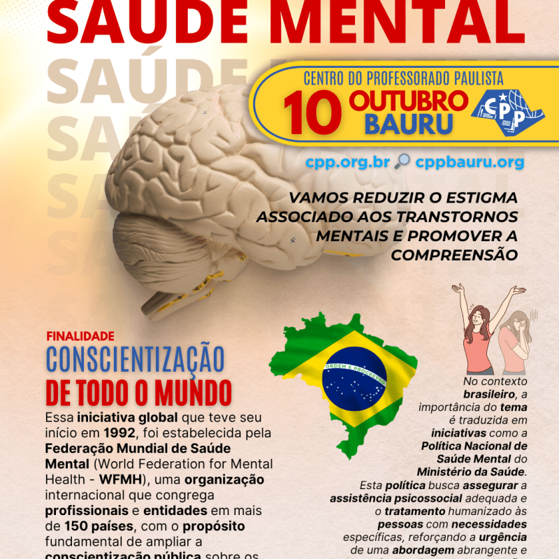 🔔 Dia Mundial da Saúde Mental 🕗 10 de&nbsp;Outubro