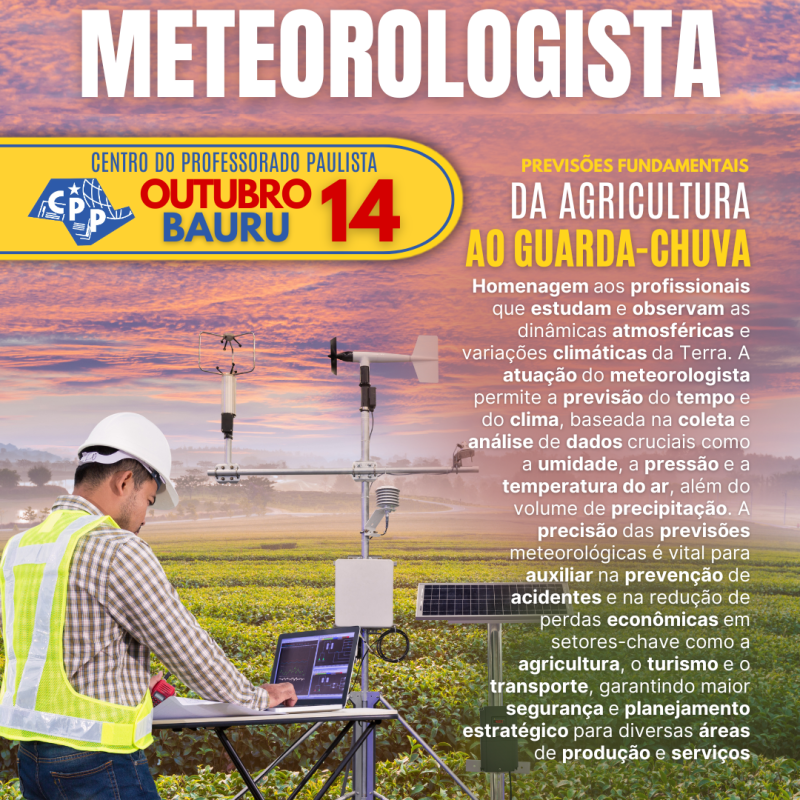 🔔 Dia do Meteorologista 🕗 14 de&nbsp;Outubro