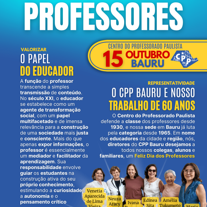 🔔 Dia dos Professores 👩‍🎓 O Papel do Educador 🕗 15 de&nbsp;Outubro