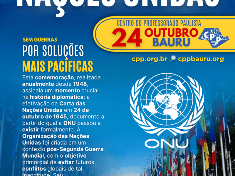 🔔 Dia das Nações Unidas 🕗 24 de&nbsp;Outubro