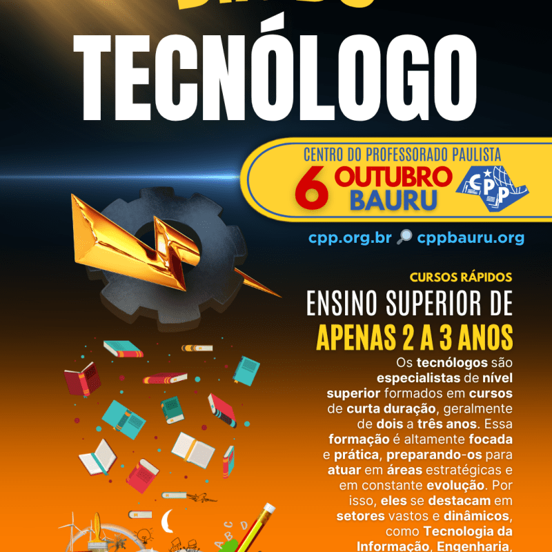 🔔 Dia do Tecnólogo 🕗 6 de&nbsp;Outubro