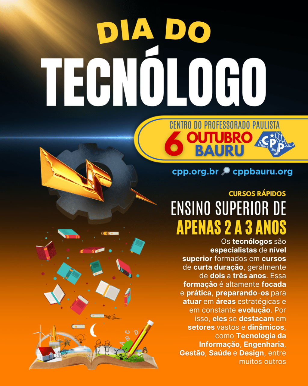 🔔 Dia do Tecnólogo 🕗 6 de&nbsp;Outubro
