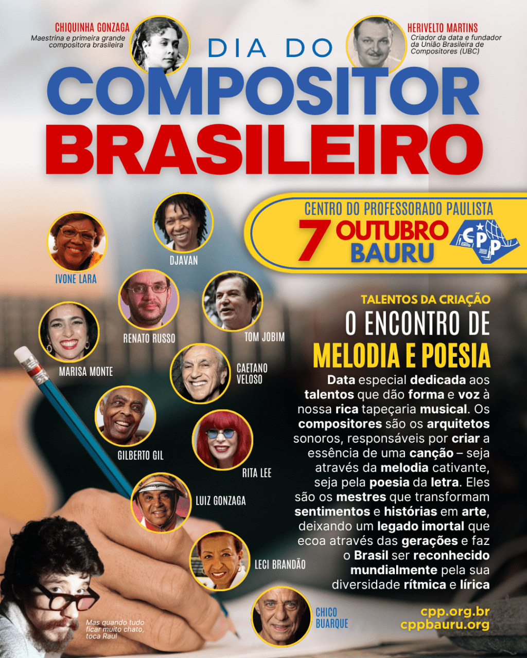 🔔 Dia do Compositor Brasileiro 🕗 7 de&nbsp;Outubro