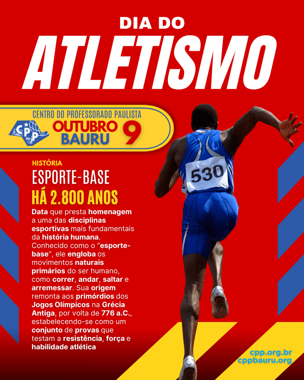 🔔 Dia do Atletismo 🕗 9 de&nbsp;Outubro