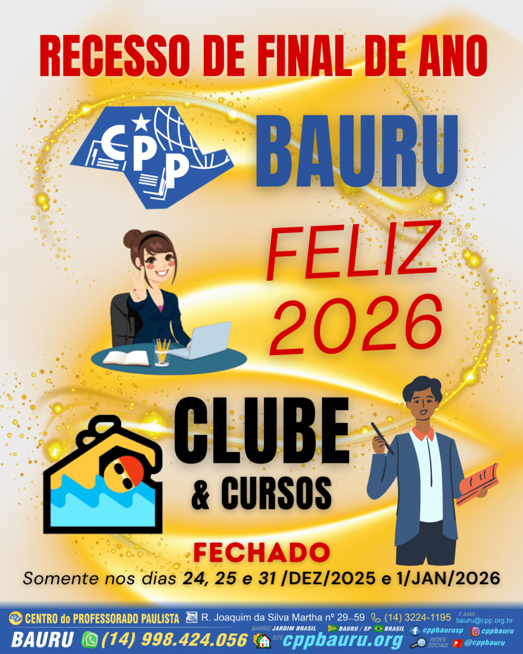 🛑 Recesso de Final de&nbsp;Ano