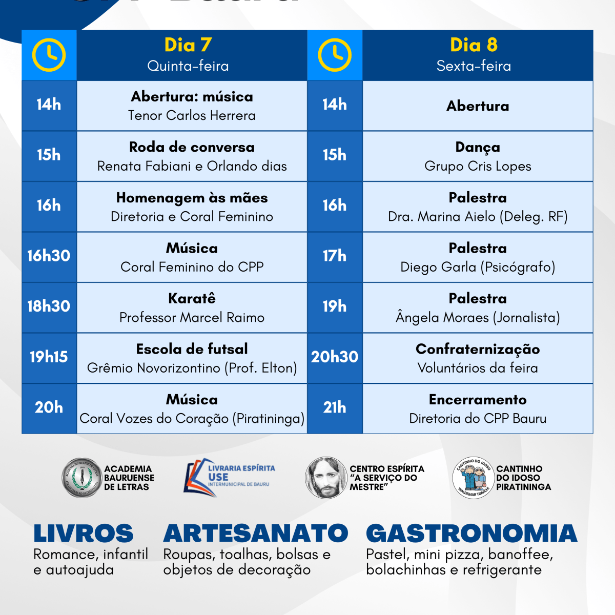 🔔 VII FEIRARTE CPP BAURU – MAIO&nbsp;2026
