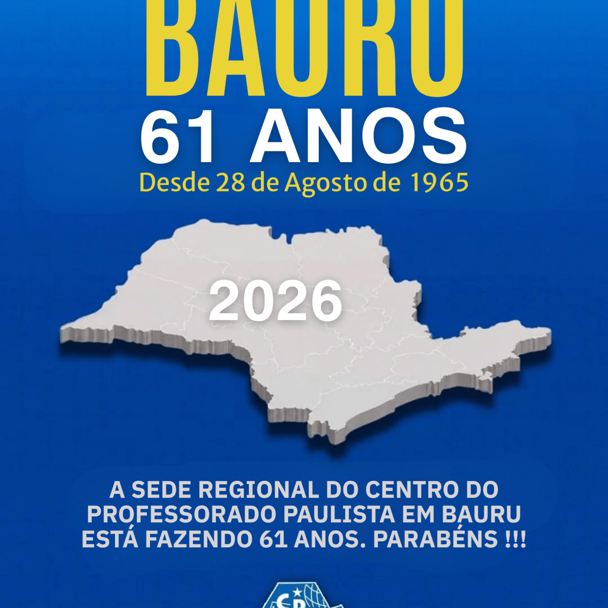 🔔 Sede Regional Bauru do CPP 🕗 61&nbsp;ANOS